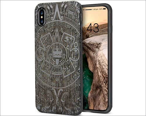 YFWOOD Wooden Case for iPhone X