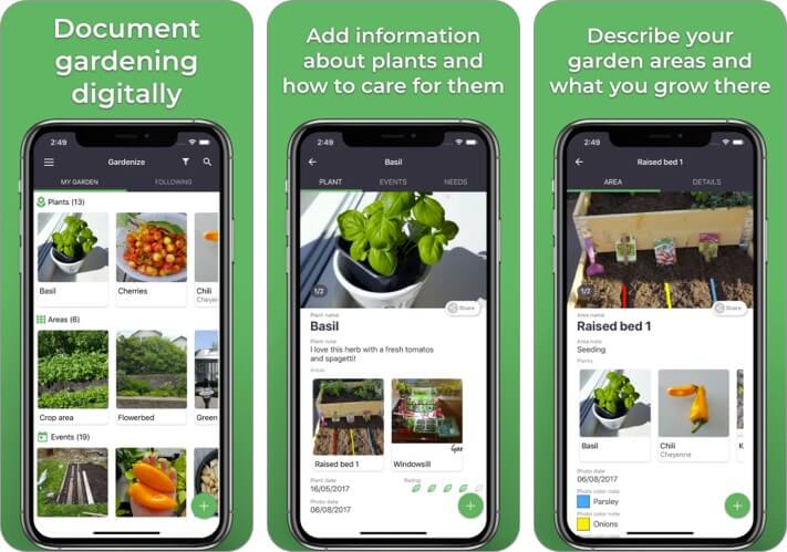 GARDENIZE lifestyle app for iPad