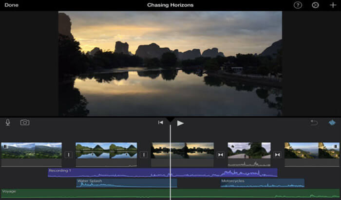 iMovie iPhone and iPad App Screenshot