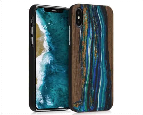 kwmobile iPhone X Wooden Case