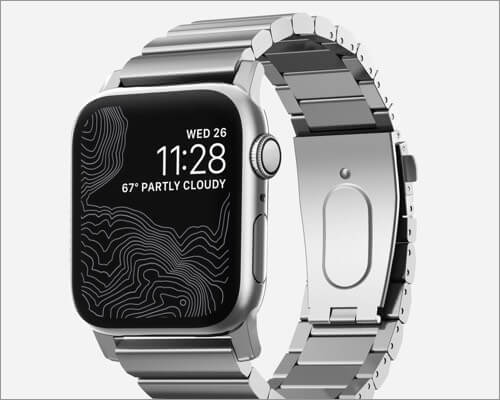 Nomad Steel Band for Apple Watch Series 6, SE, 5, 4, and 3