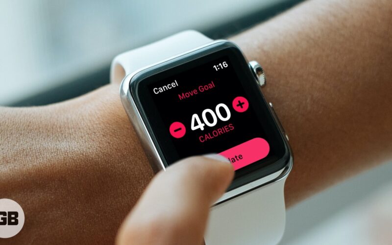 How to change calorie goal on apple watch