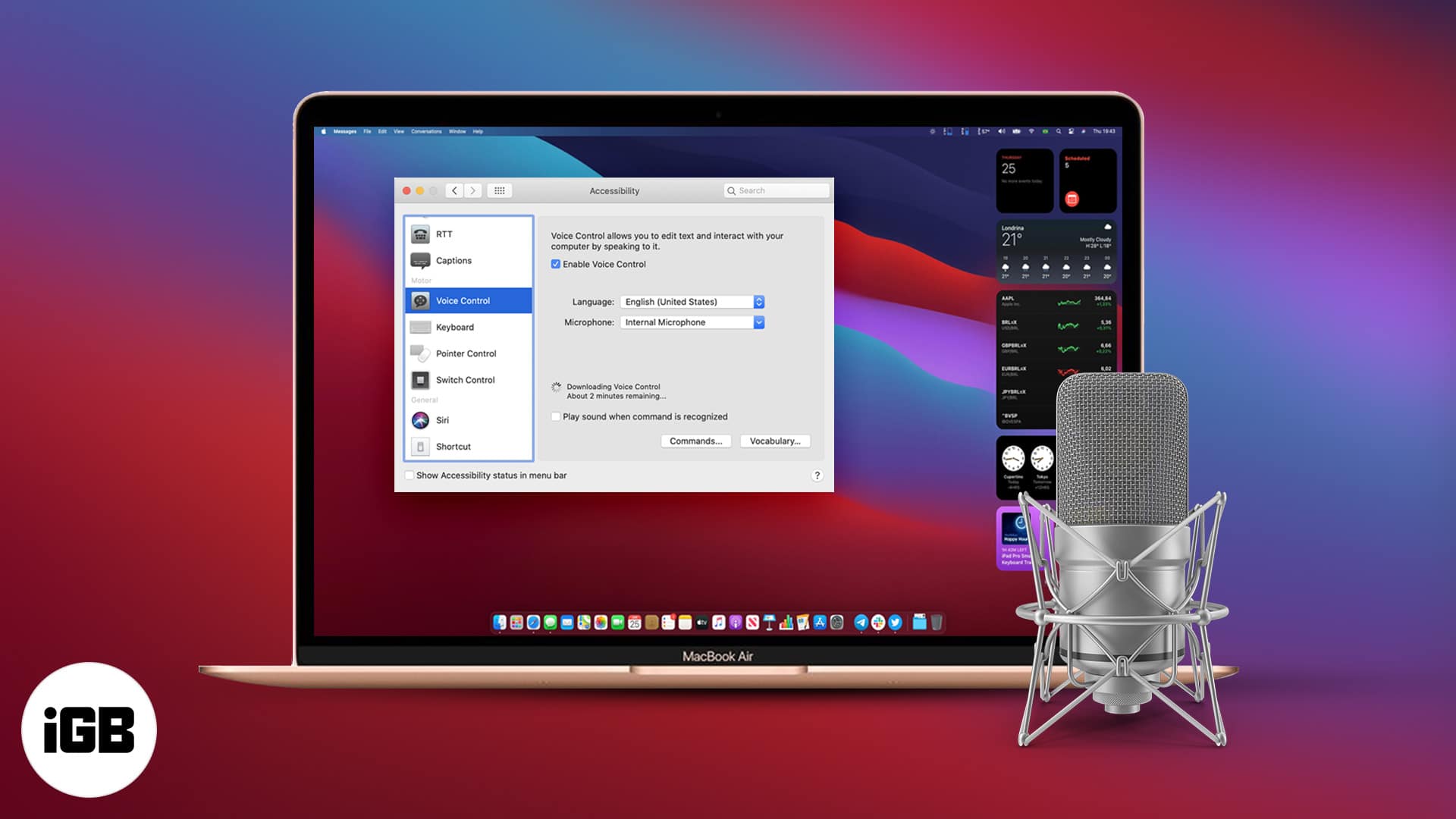 How to use voice control on mac