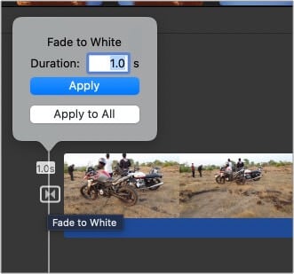Change the length of transitions in iMovie