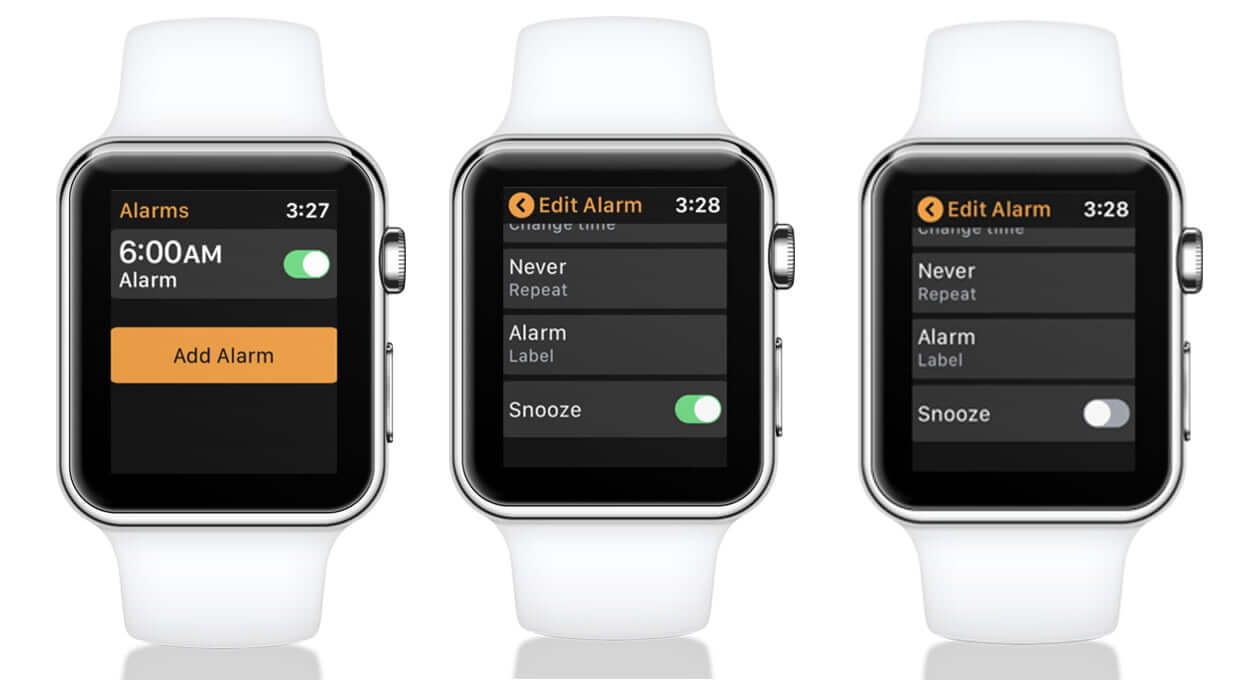 Turn Off Snooze for an Alarm on Apple Watch