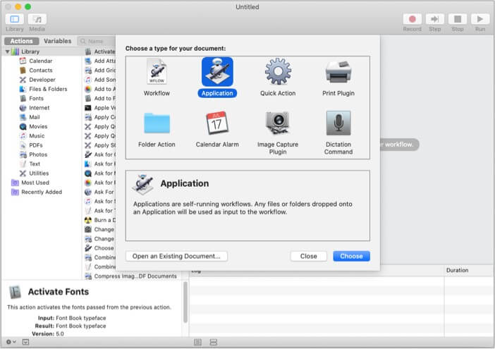 Open Automator To Create Mac Macro