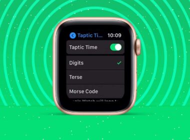 How to use taptic time on apple watch