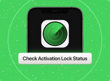 How to check activation lock status via apple support page