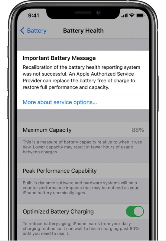 If iPhone Battery recalibration fails