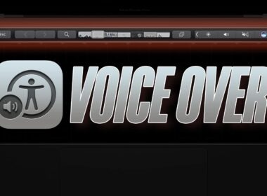 How to use voiceover with touch bar on macbook pro