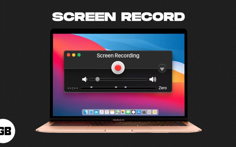 How to screen record on mac