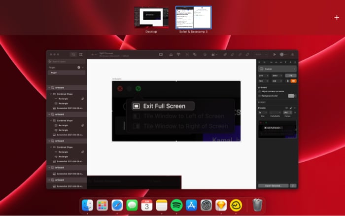 Split screen apps