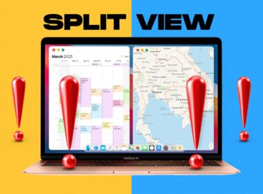 Split view not working on mac issue