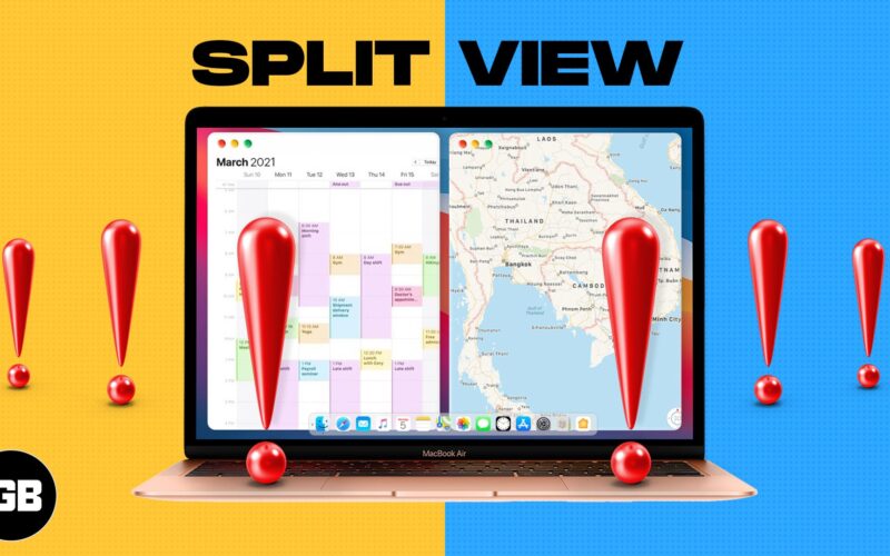 Split view not working on mac issue