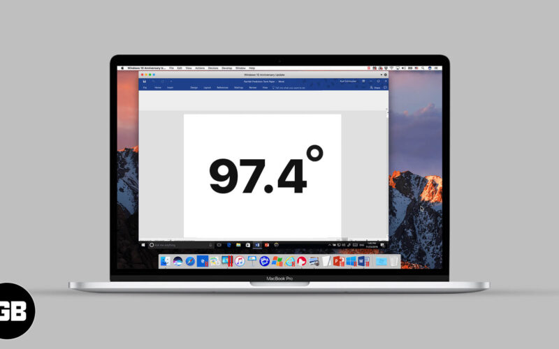 How to type degree temperature symbol on mac