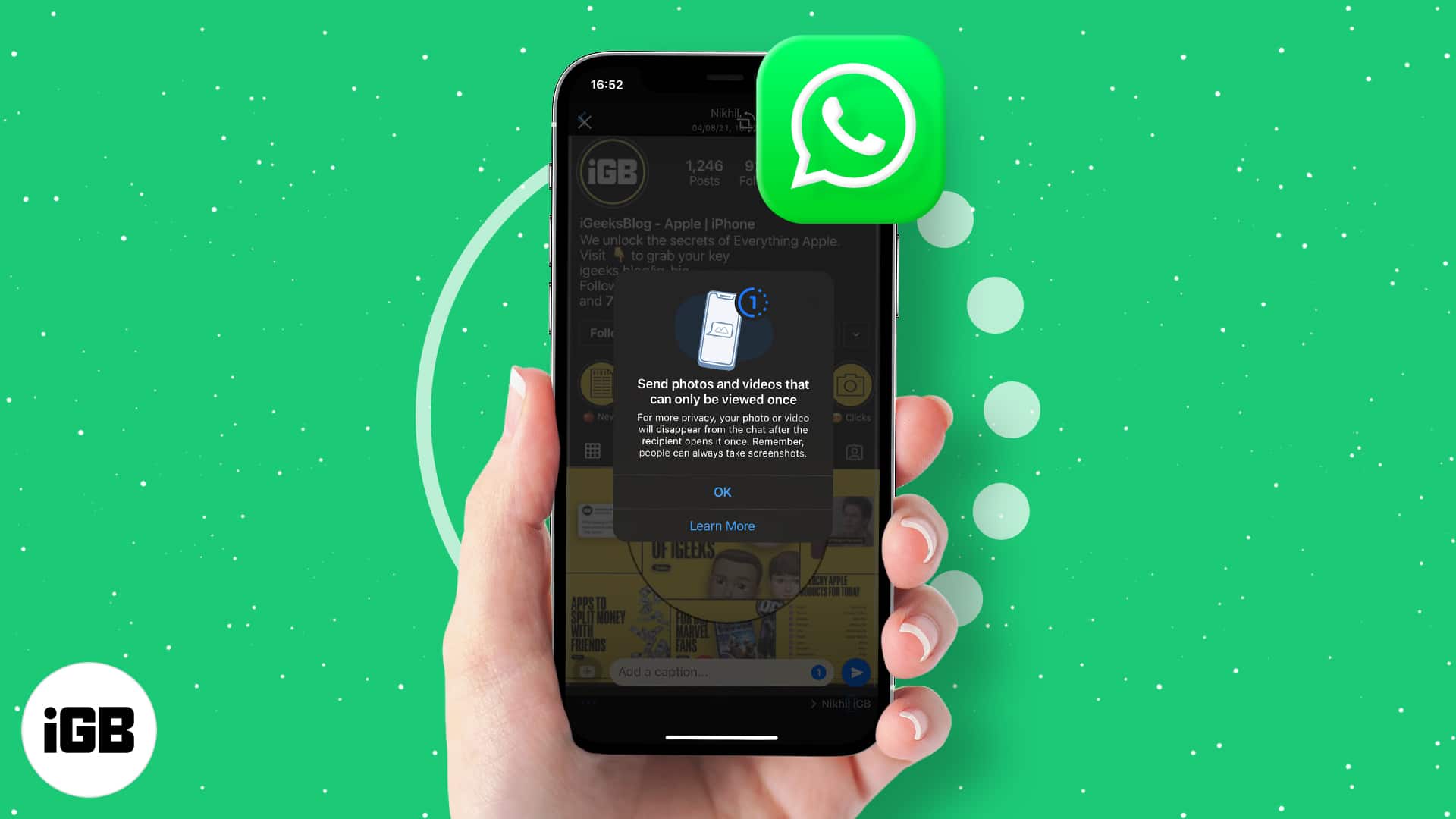 How to send disappearing photos and videos in whatsapp on iphone and android