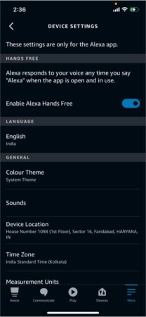 More in Amazon Alexa app on iPhone