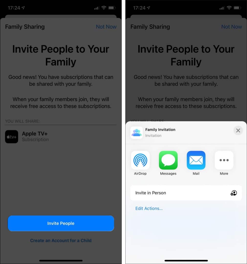 Set up Family Sharing on iPhone to share Apple books