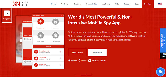 XNSPY iPhone Keylogger