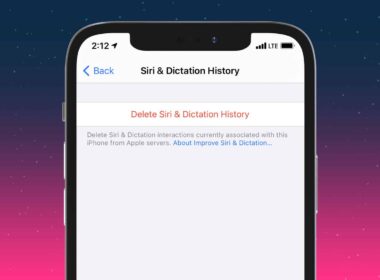 How to delete siri data from icloud on iphone and ipad