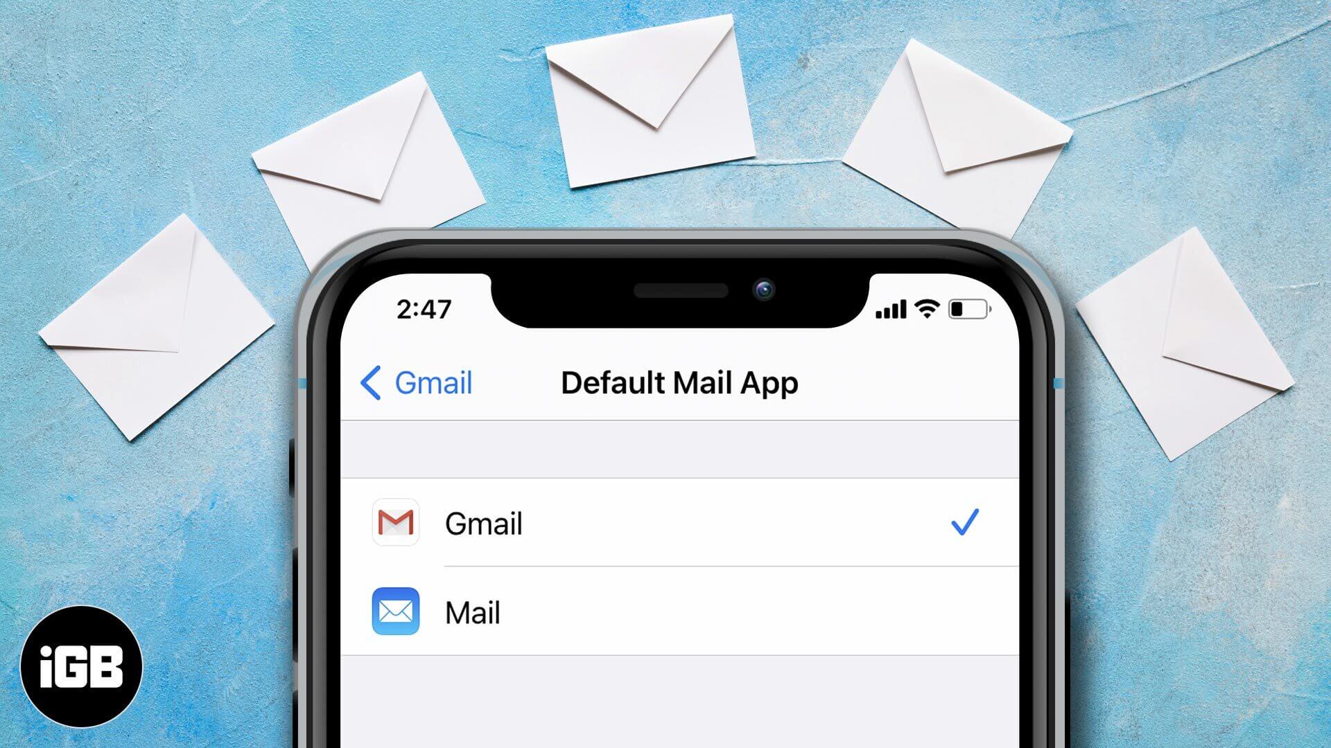 How to change default mail app on iphone