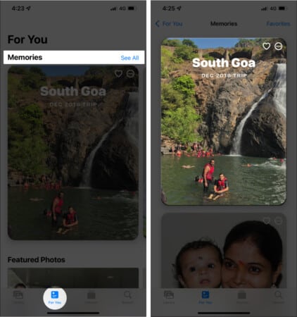 How to view Memories on iPhone