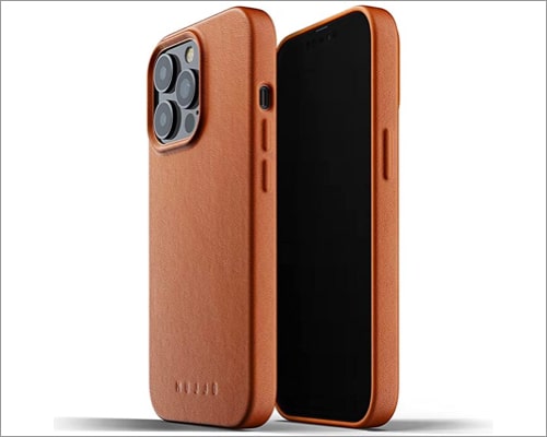 Mujjo full leather case for iPhone 13 and iPhone 13 Pro