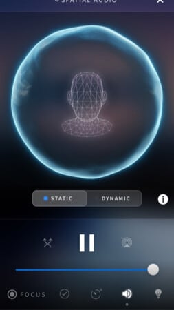 Static vs. dynamic audio in Portal app for iPhone