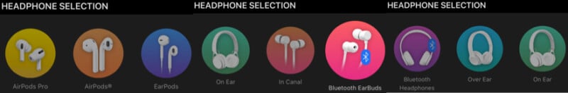 Variety of supported headphones with Boom iPhone app