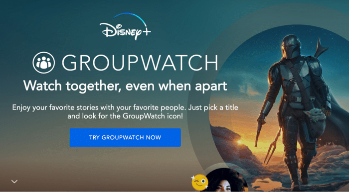 disney plus group watch screenshot