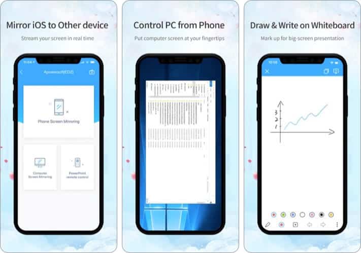 ApowerMirror iPhone and iPad App Screenshot