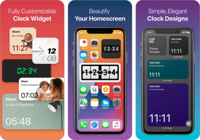Clock Widget- Custom Clock App for iPhone
