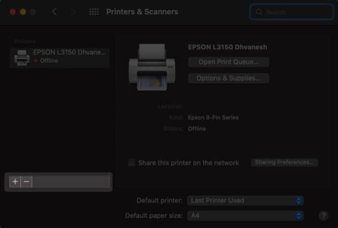 Remove and add printers on a Mac 