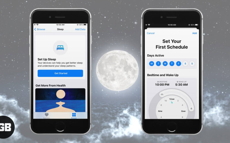 How to use bedtime on iphone to track your sleep