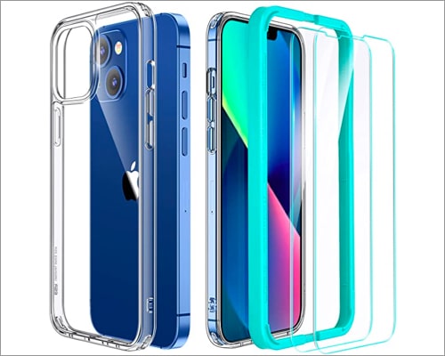 ESR Hybrid Case Compatible with iPhone 13 Mini clear case