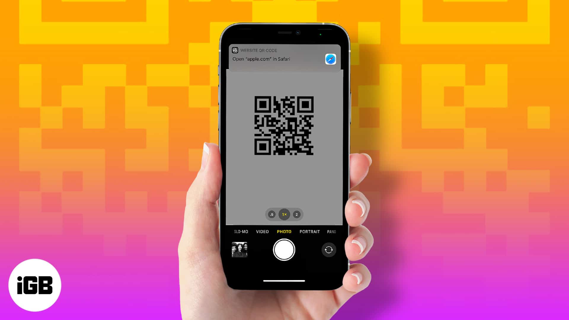 How to scan a qr code on iphone