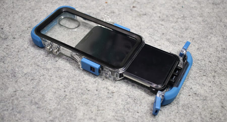 Insert iPhone X into ProShotCase