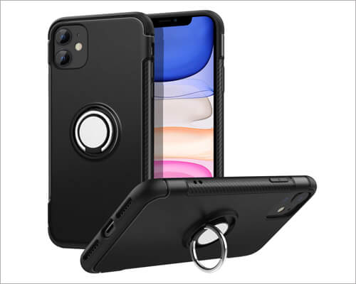 MoKo Ring Holder Case for iPhone 11