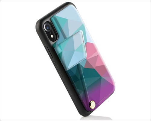 zvedeng iphone xr card holder case