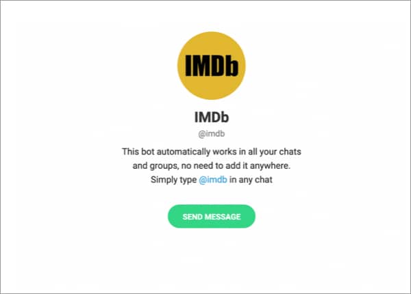 IMDb Telegram bot
