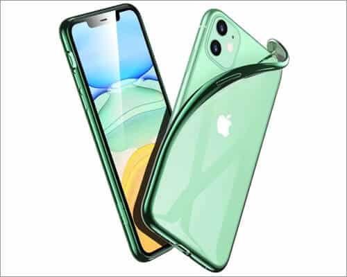 esr essential zero clear silicone cover for iphone 11