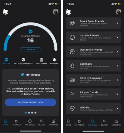 Circleboom gives you more Twitter follower insights