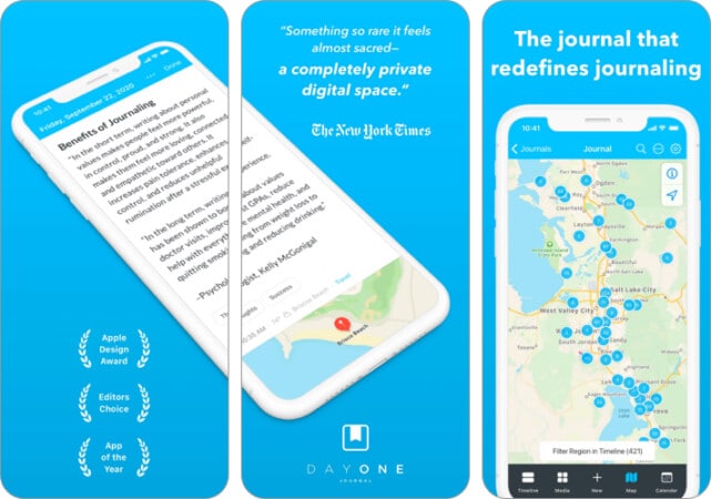 Day One Journal app for iPhone