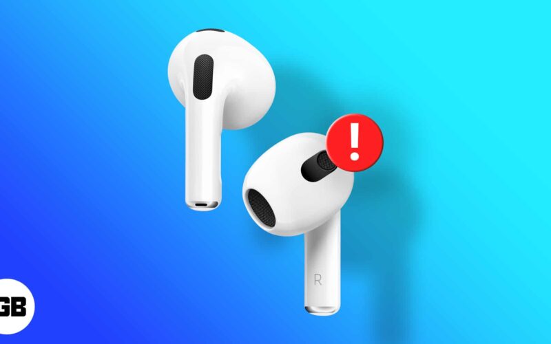 How to fix left or right airpods not working