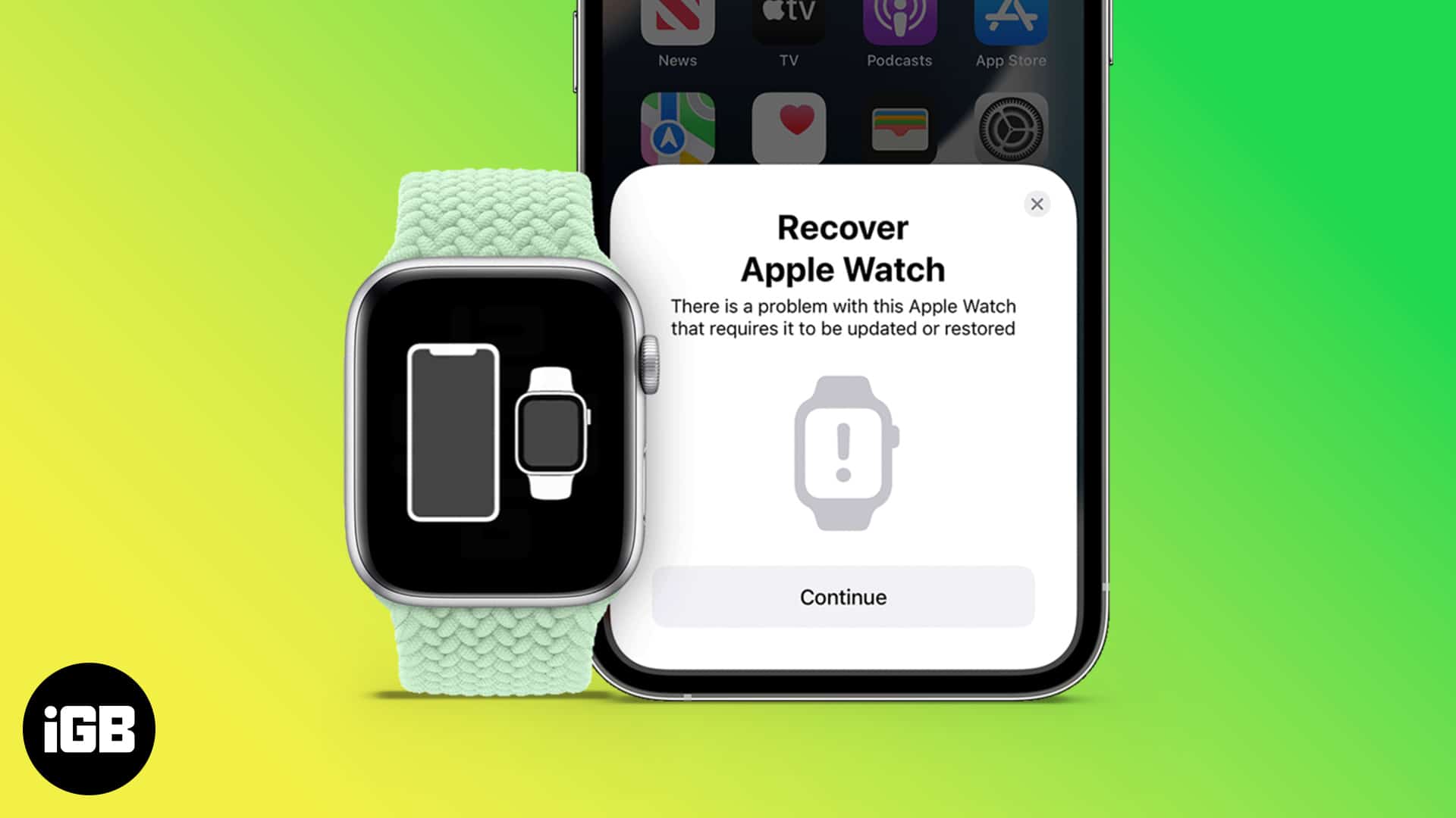 How to restore unresponsive apple watch using iphone