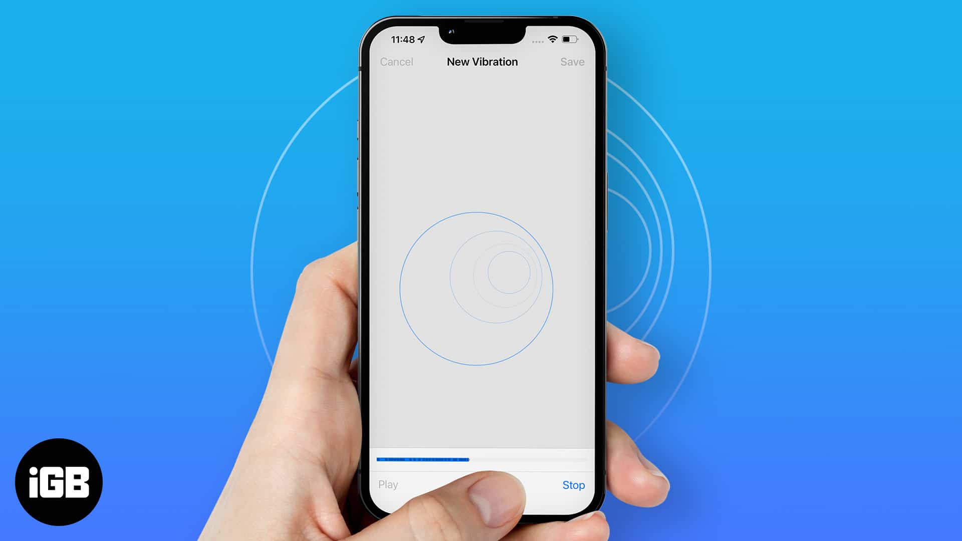 How to set up a custom vibration alert for a contact on iphone