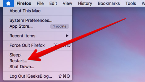 Restart Mac