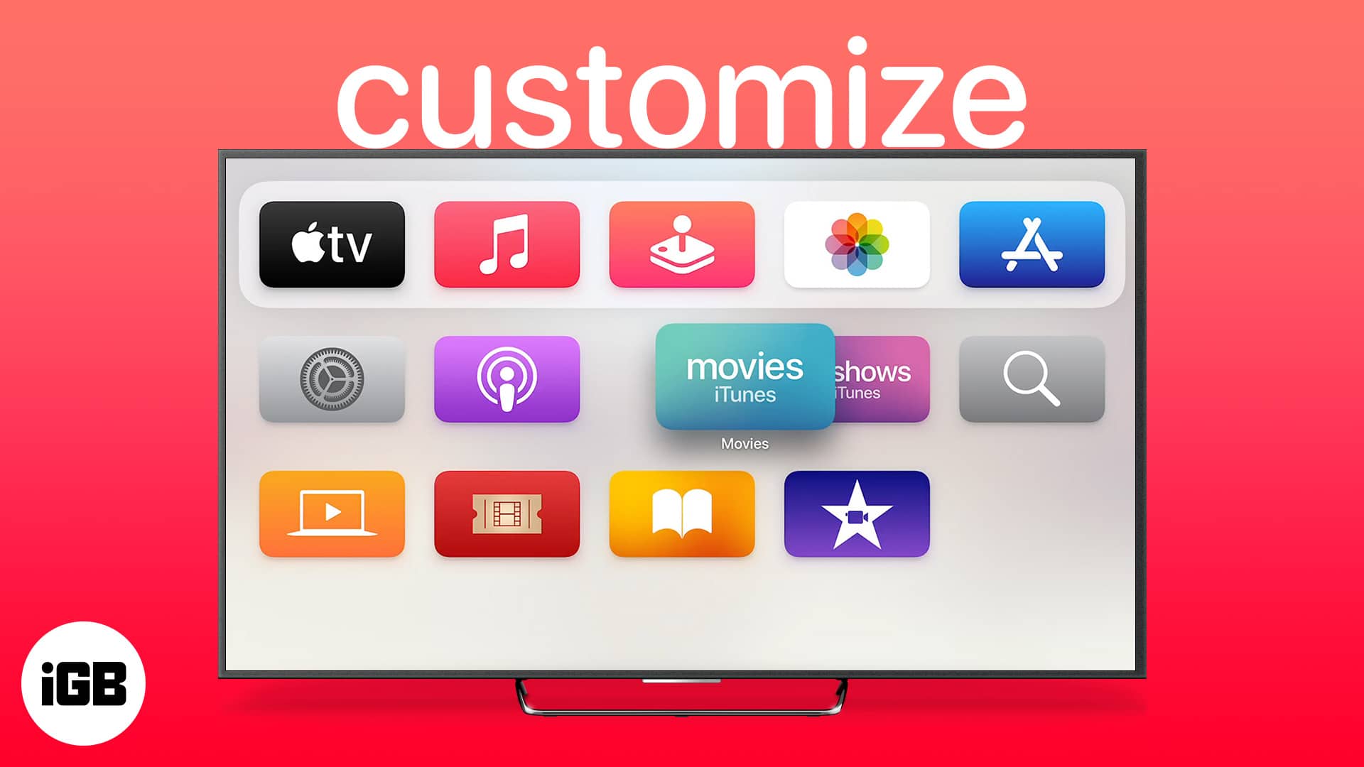 How to customize apple tv home screen