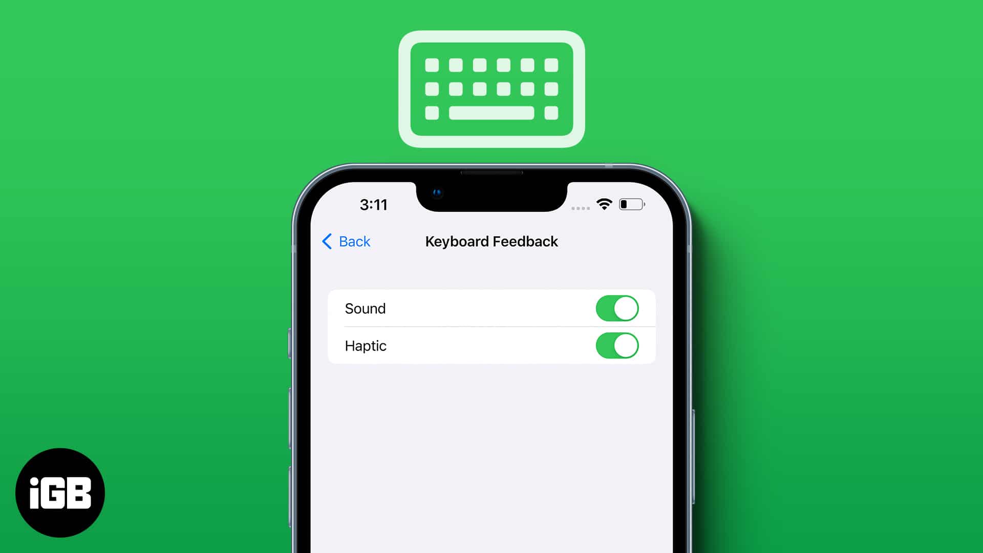 How to disable haptic feedback on iphone