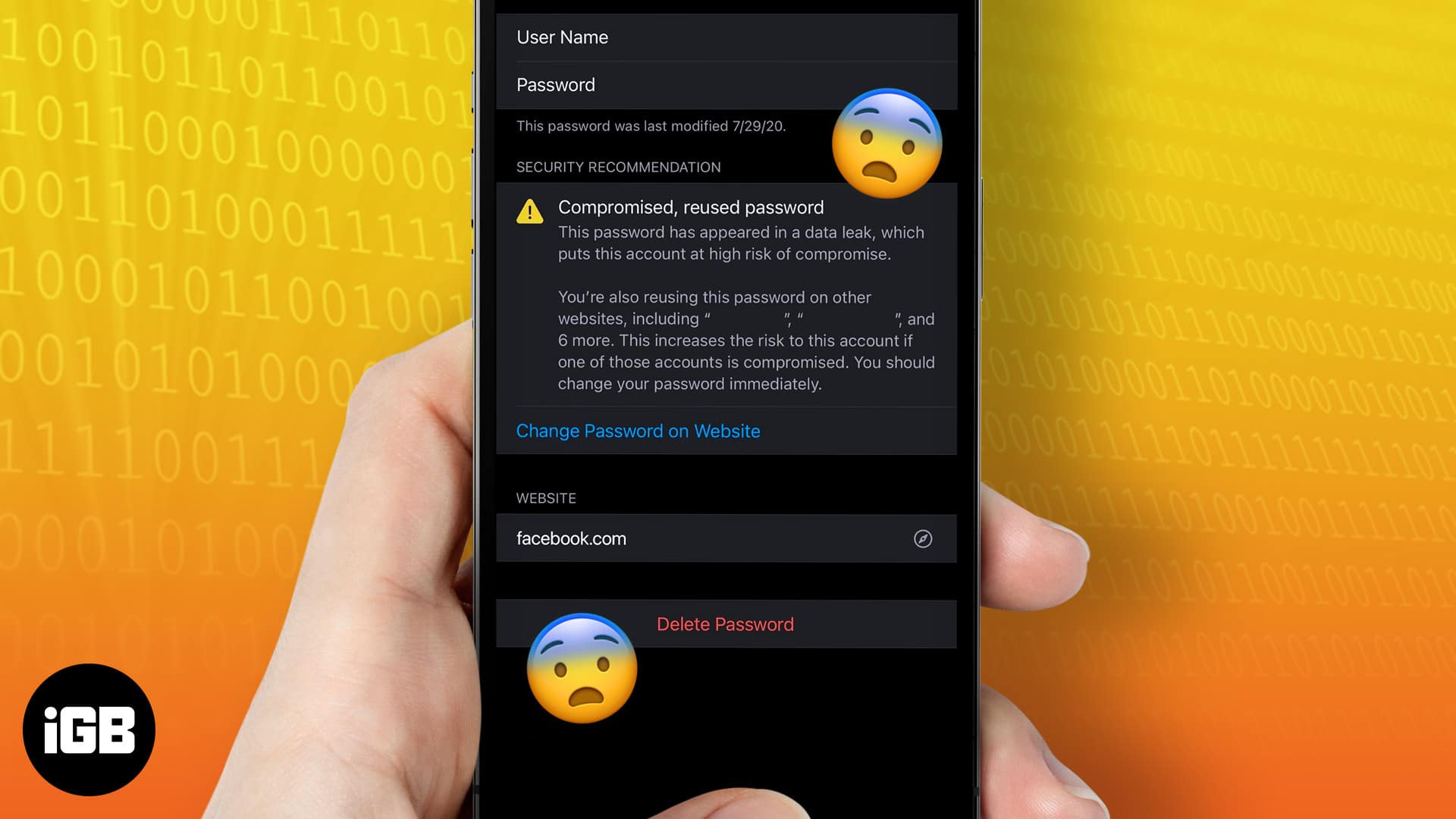 How to view and manage compromised passwords on your iphone